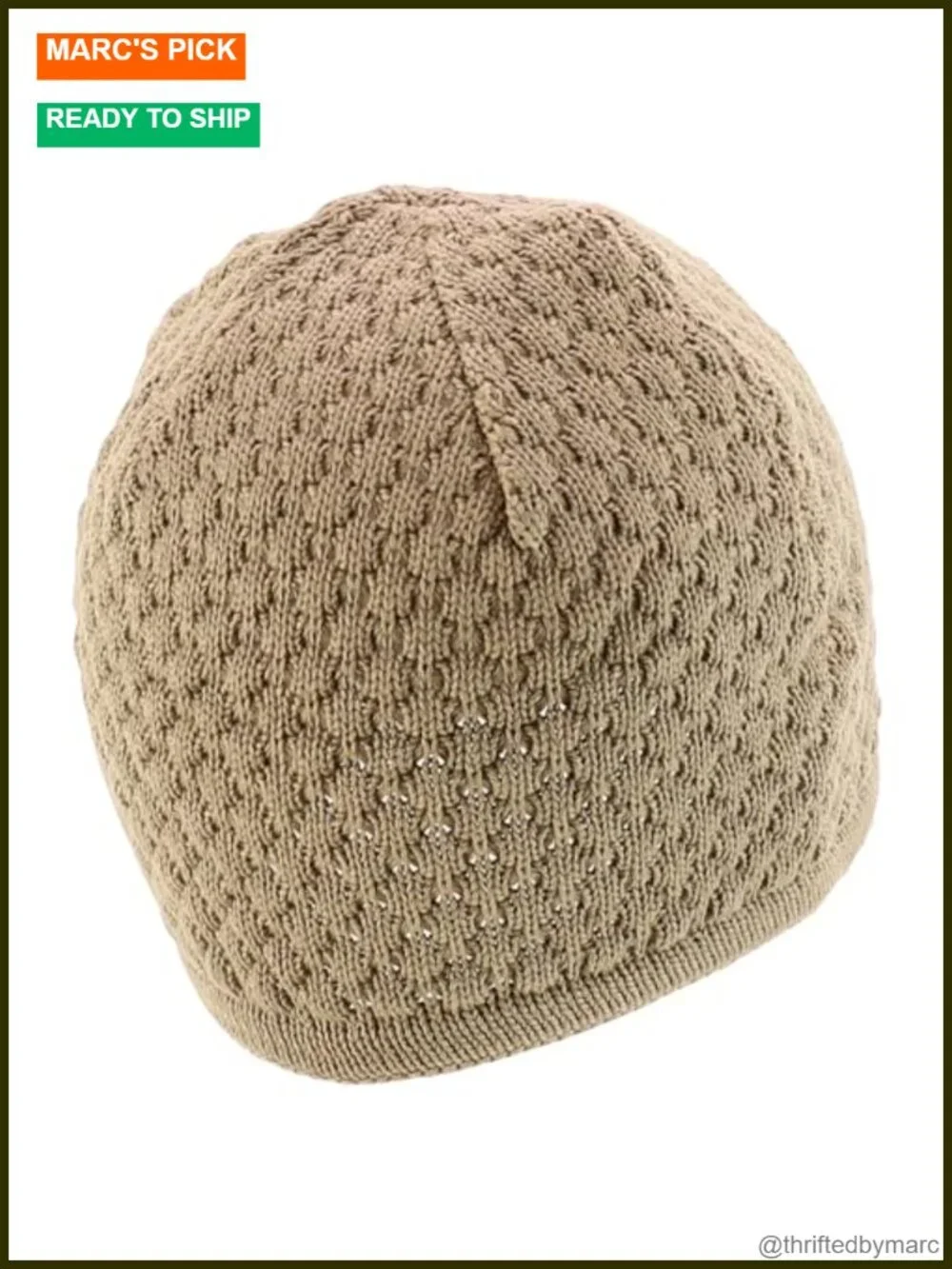 100% Cotton Knit Skull Kufi Beanie Hat - Warm Soft Beanie